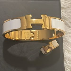 NWOT H Bracelet and Matching H Ring